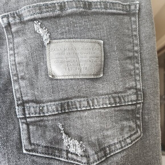 Zara Man Denimwear - popular black, distressed - Picture 3 of 5